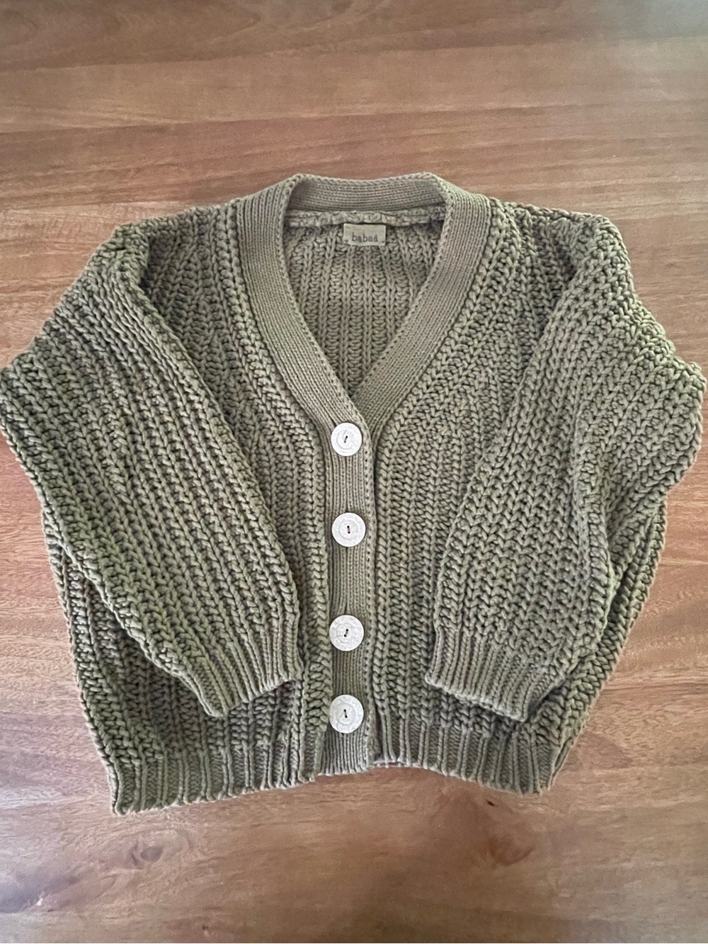 Babaa Cardigan No.18 mini, Irish Moss